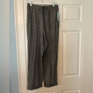 Black and cream trousers by Shine with Relaxed Fit NWT sz M